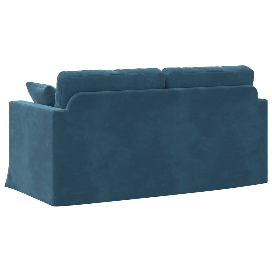 Bank Blauw 158 x 78 x 80 cm Fluweel