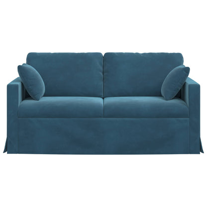 Bank Blauw 158 x 78 x 80 cm Fluweel