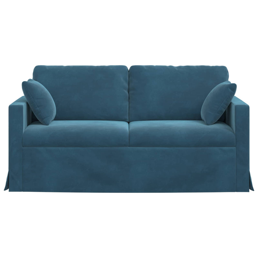 Bank Blauw 158 x 78 x 80 cm Fluweel