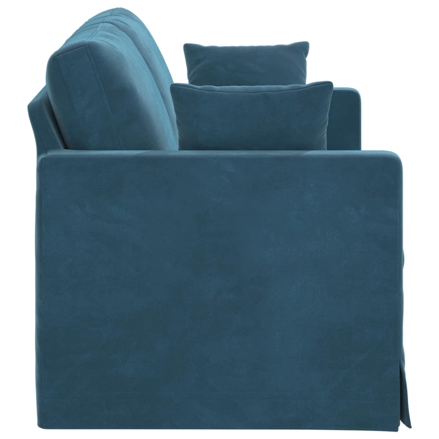 Bank Blauw 158 x 78 x 80 cm Fluweel