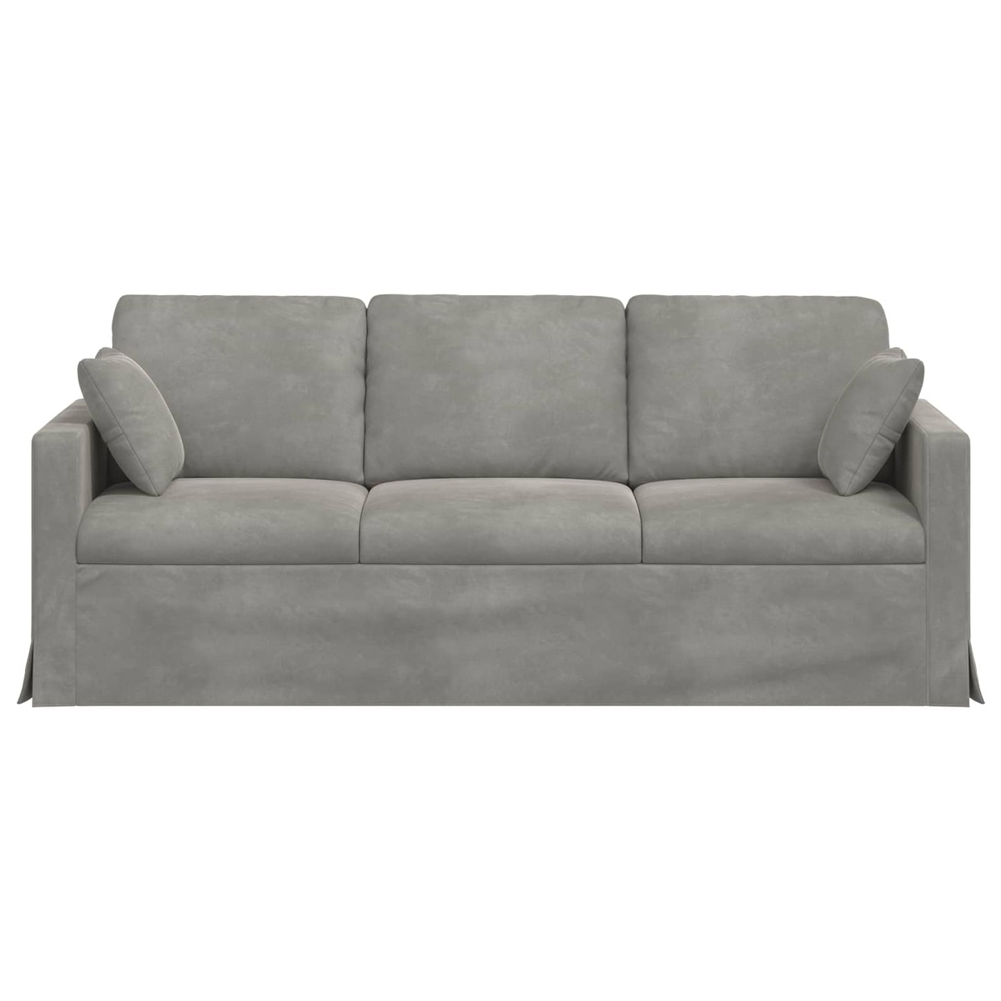 Bank 180cm Lichtgrijs Metaal