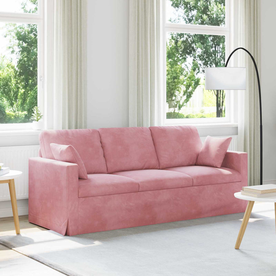 Bank 180cm Roze Metaal