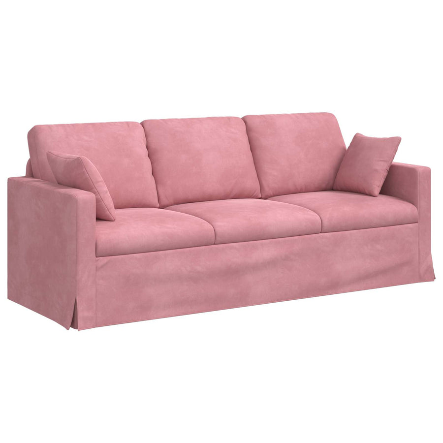 Bank 180cm Roze Metaal