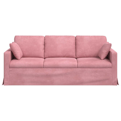 Bank 180cm Roze Metaal
