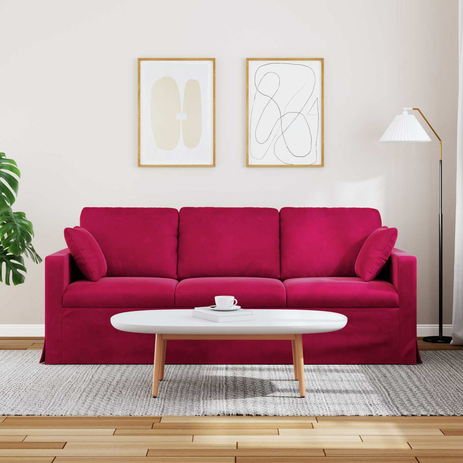Bank Wijnrood Totale afmetingen: 198 x 78 x 80 cm (B x D x H)
