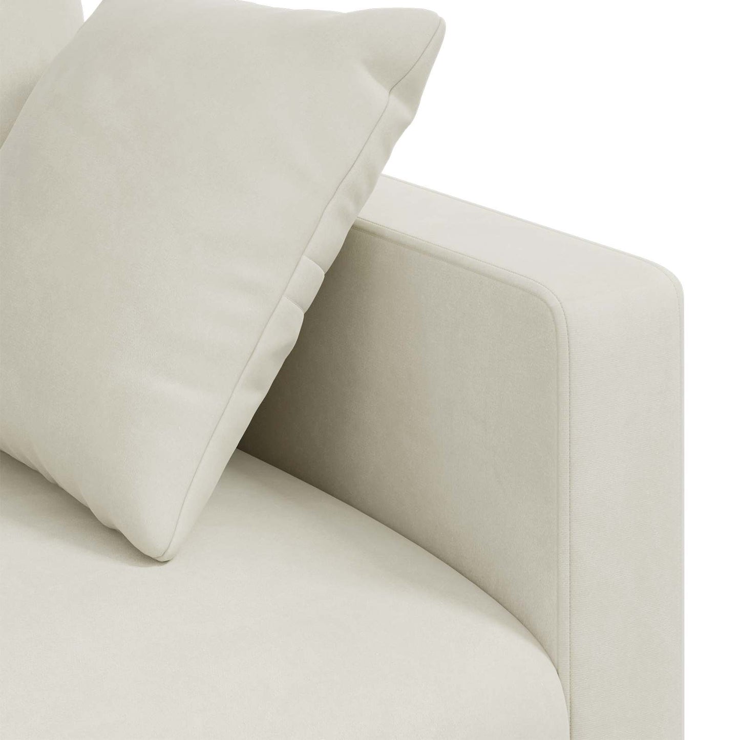 Bank Crème Totale afmetingen: 198 x 78 x 80 cm (B x D x H)