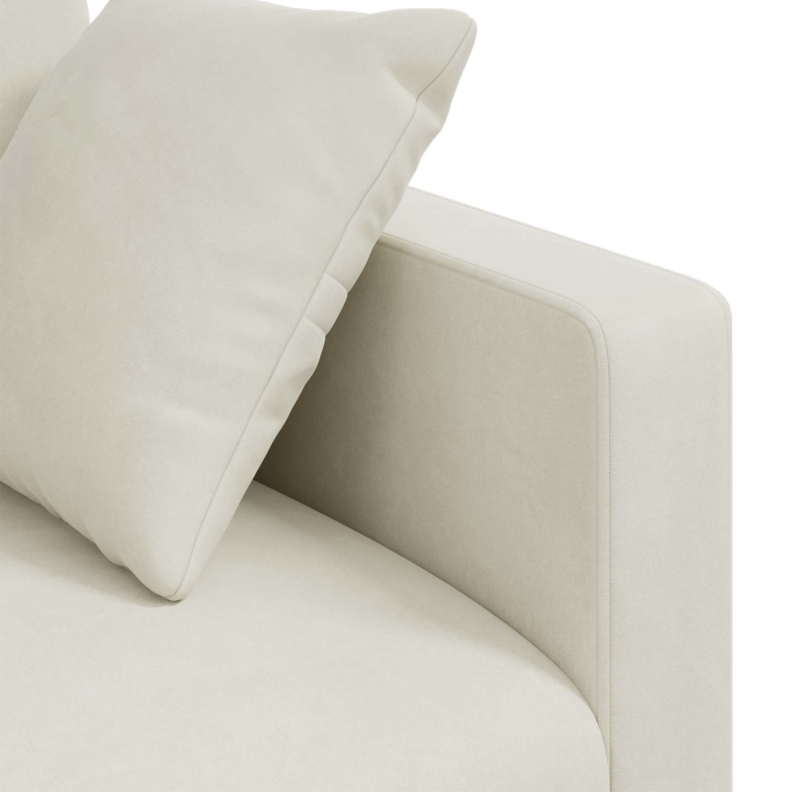 Bank Crème Totale afmetingen: 198 x 78 x 80 cm (B x D x H)