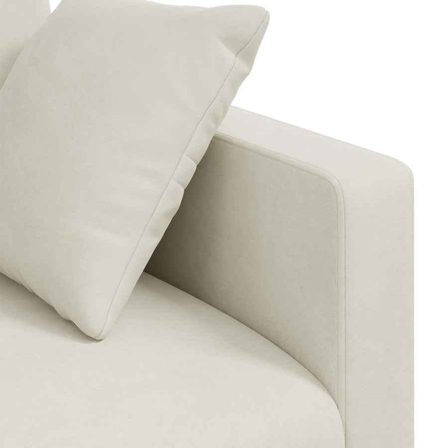 Bank Crème Totale afmetingen: 198 x 78 x 80 cm (B x D x H)