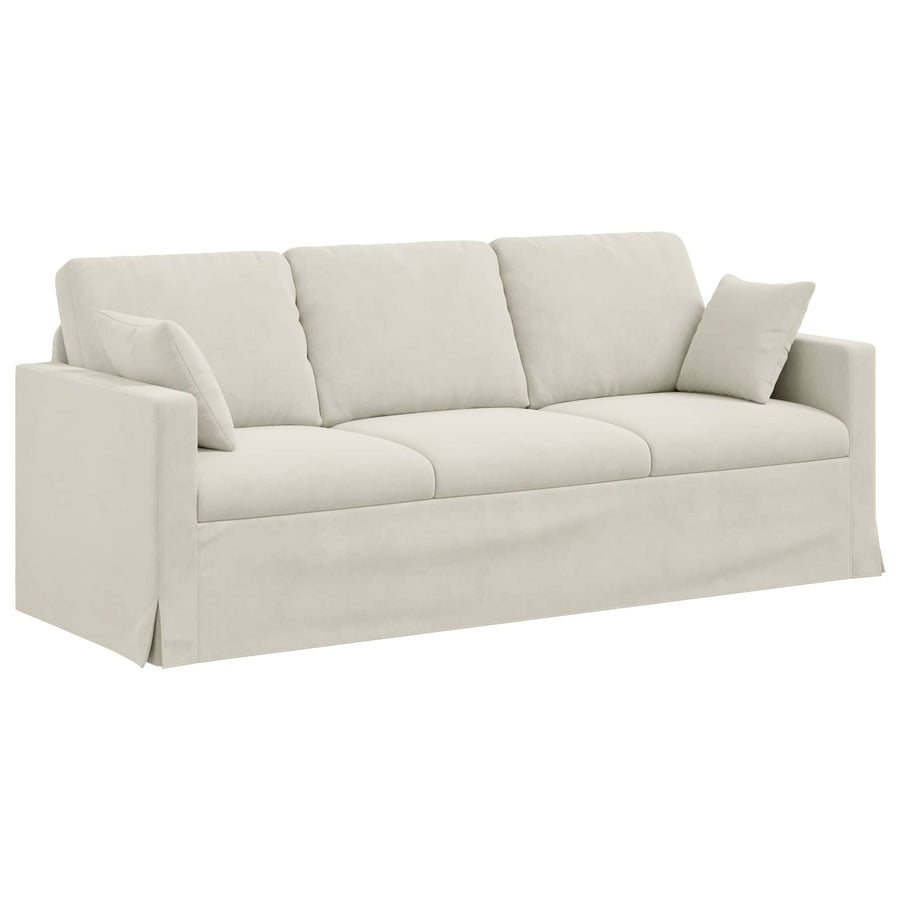 Bank Crème Totale afmetingen: 198 x 78 x 80 cm (B x D x H)