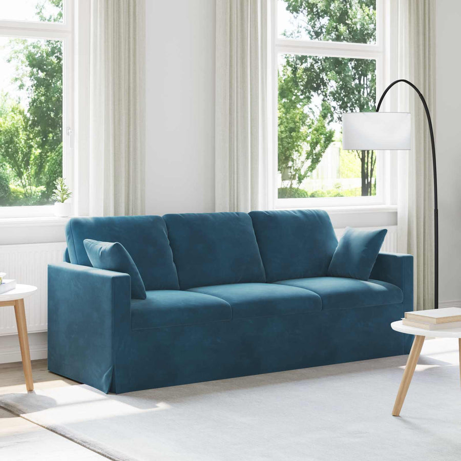 Bank 180cm Blauw Metaal