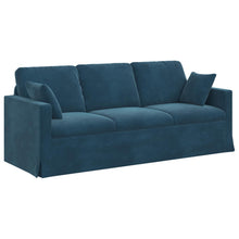 Bank 180cm Blauw Metaal