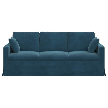Bank 180cm Blauw Metaal