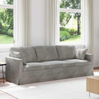 Sofa Light Grey 228 x 78 x 80 cm Velvet
