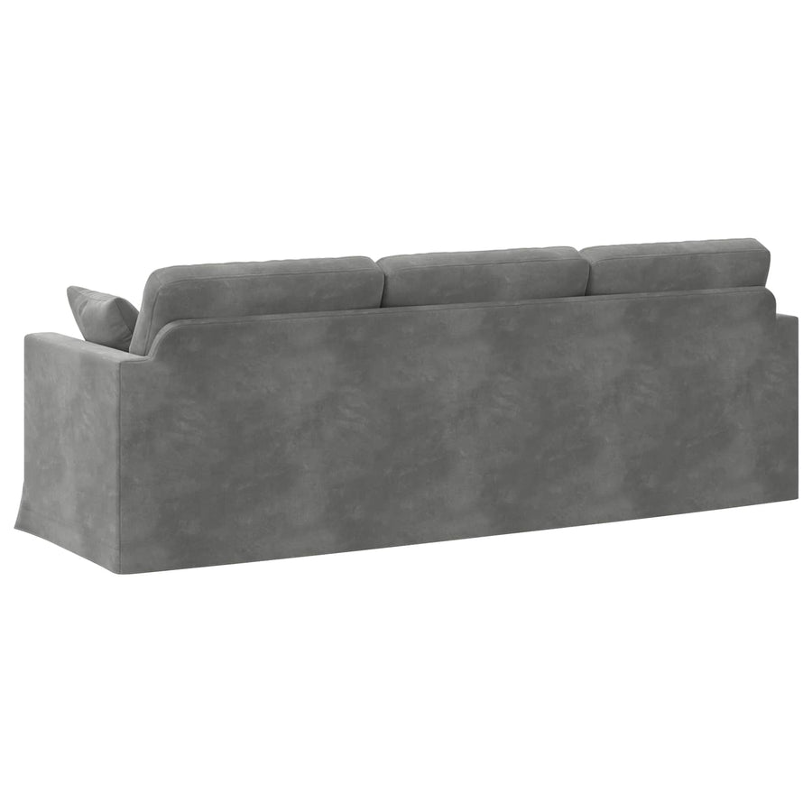 Bank Donkergrijs 228 x 78 x 80 cm Fluweel
