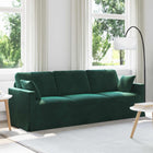 Sofa Dark Green 228 x 78 x 80 cm Velvet