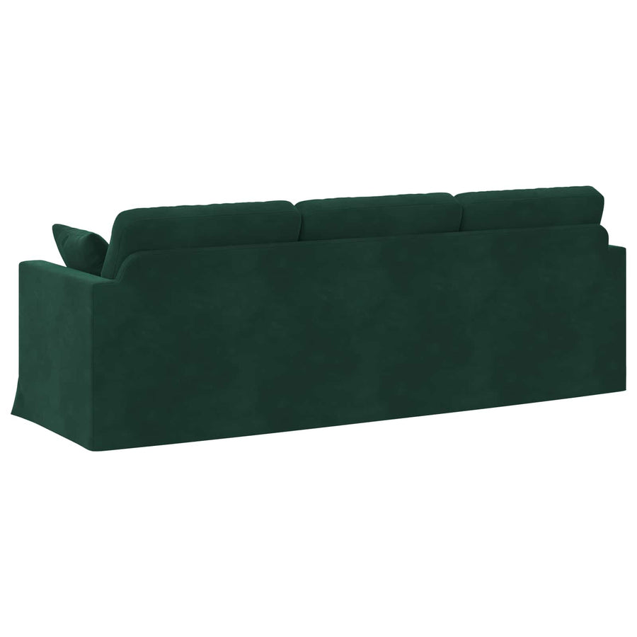 Bank Donkergroen 228 x 78 x 80 cm Fluweel