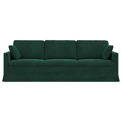 Bank Donkergroen 228 x 78 x 80 cm Fluweel