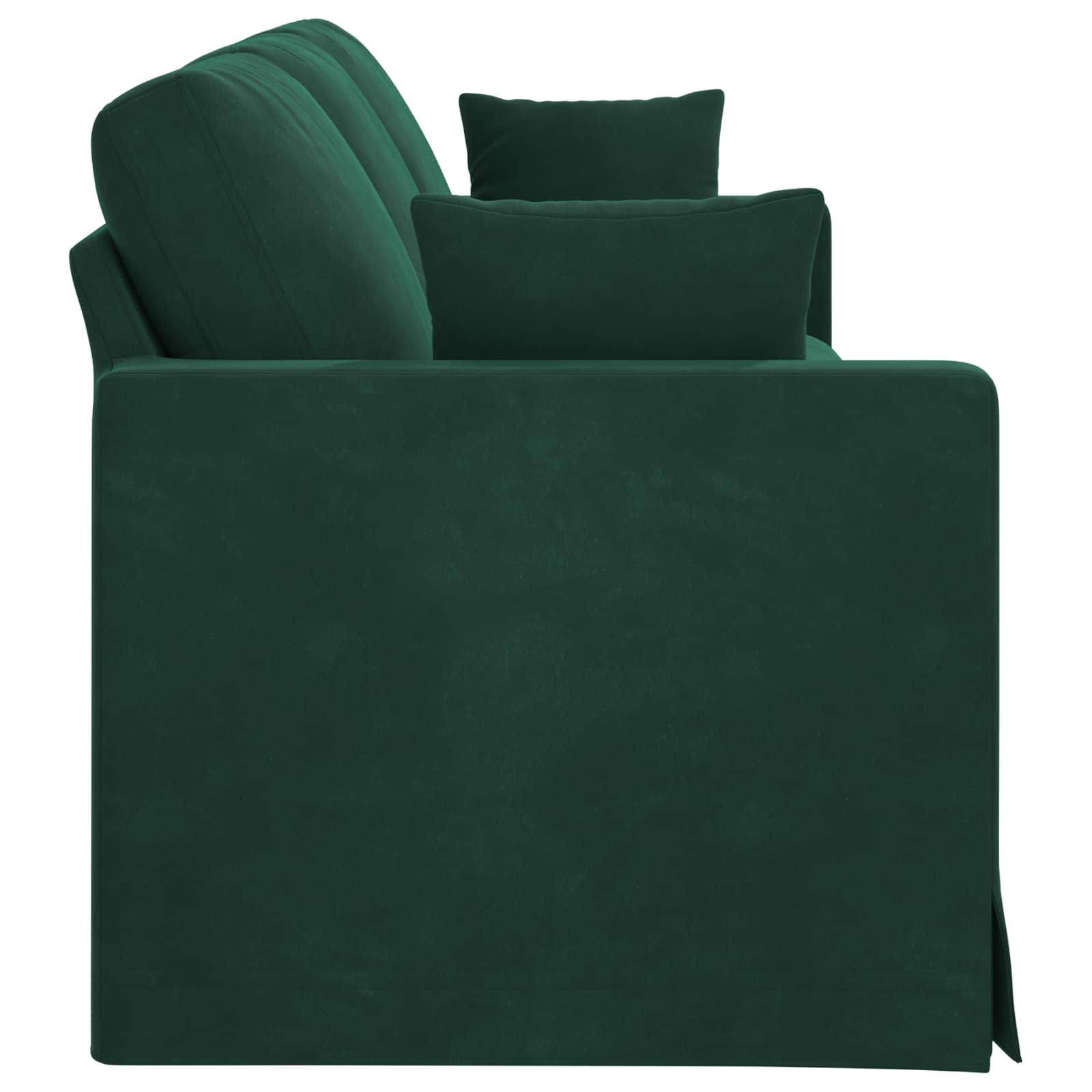 Bank Donkergroen 228 x 78 x 80 cm Fluweel