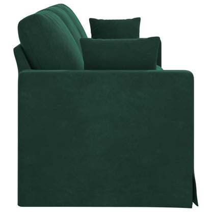 Bank Donkergroen 228 x 78 x 80 cm Fluweel