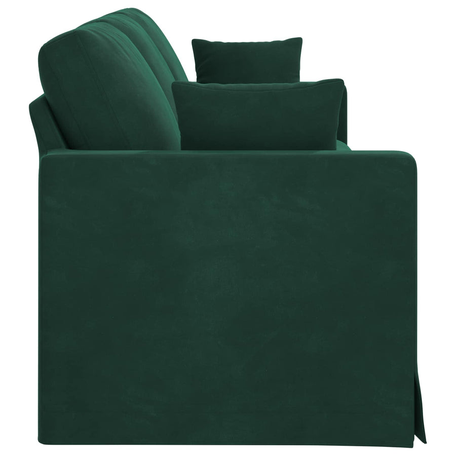 Bank Donkergroen 228 x 78 x 80 cm Fluweel