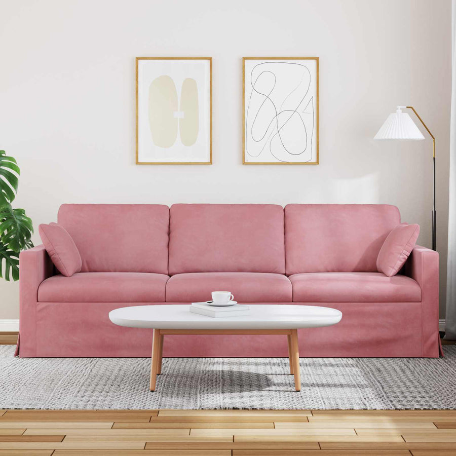 Bank Roze 228 x 78 x 80 cm Fluweel