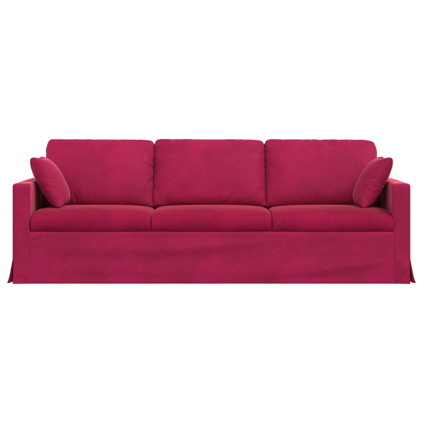 Bank Wijnrood 228 x 78 x 80 cm Fluweel