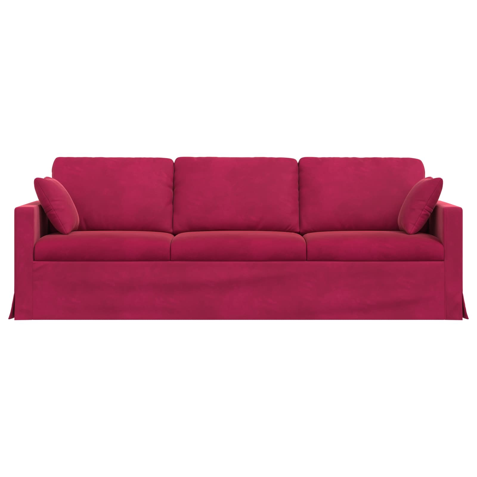 Bank Wijnrood 228 x 78 x 80 cm Fluweel