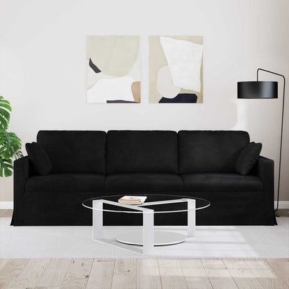 Bank Zwart 228 x 78 x 80 cm Fluweel