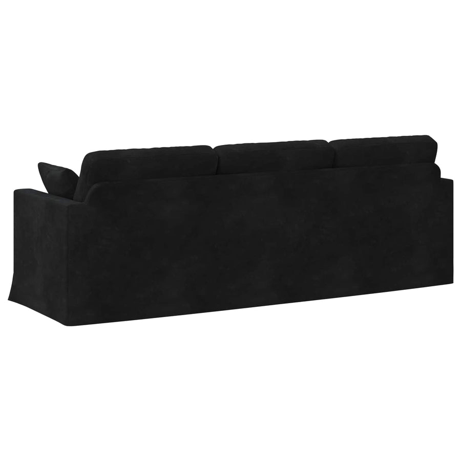 Bank Zwart 228 x 78 x 80 cm Fluweel