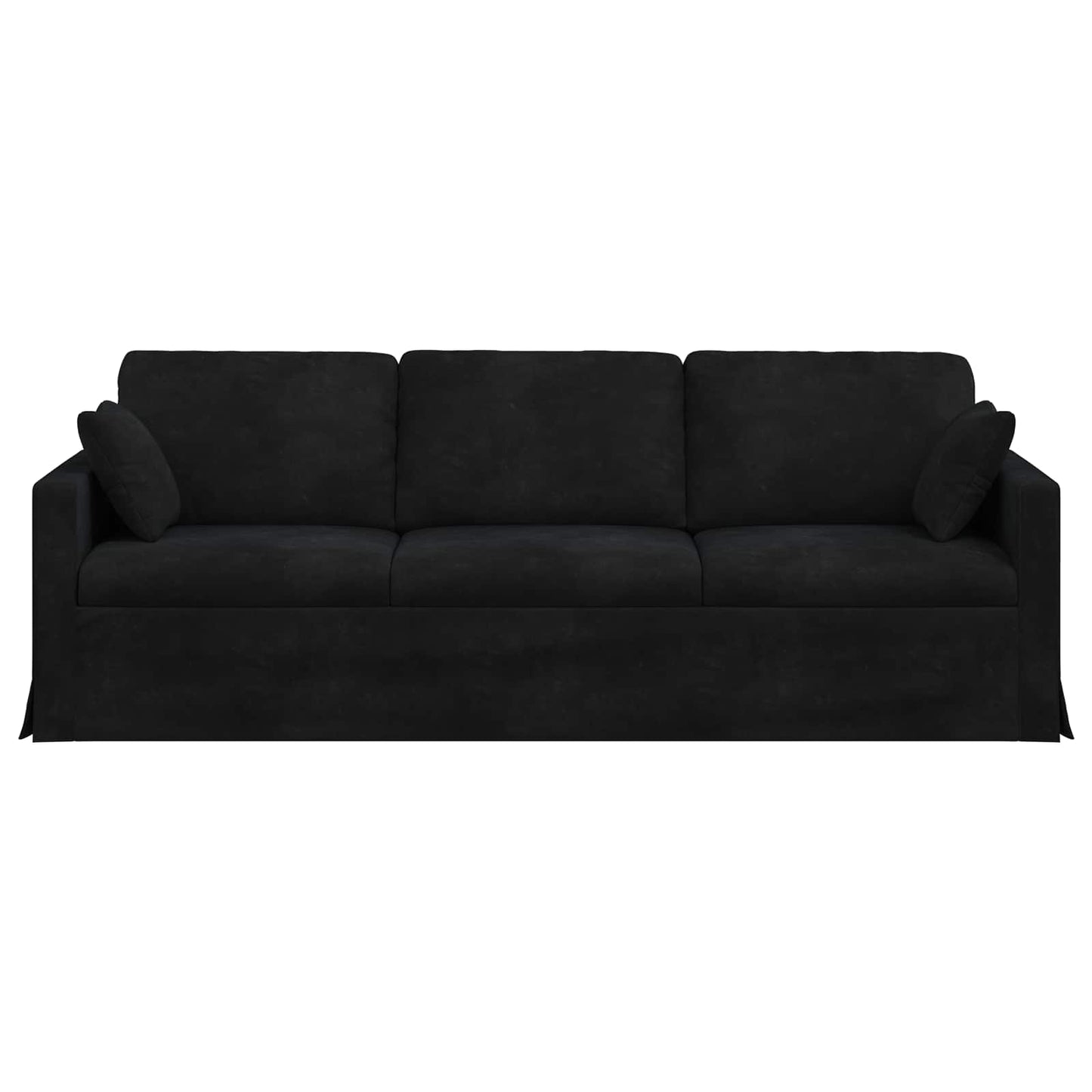 Bank Zwart 228 x 78 x 80 cm Fluweel