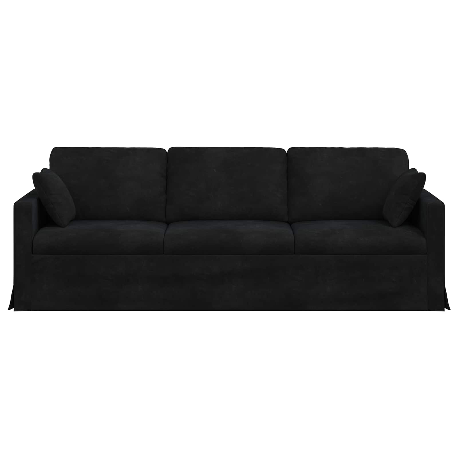 Bank Zwart 228 x 78 x 80 cm Fluweel