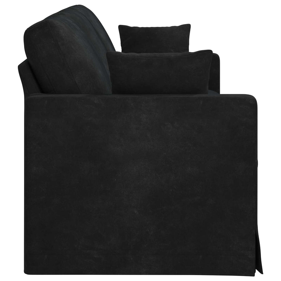 Bank Zwart 228 x 78 x 80 cm Fluweel