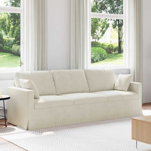 Bank Crème 228 x 78 x 80 cm Fluweel