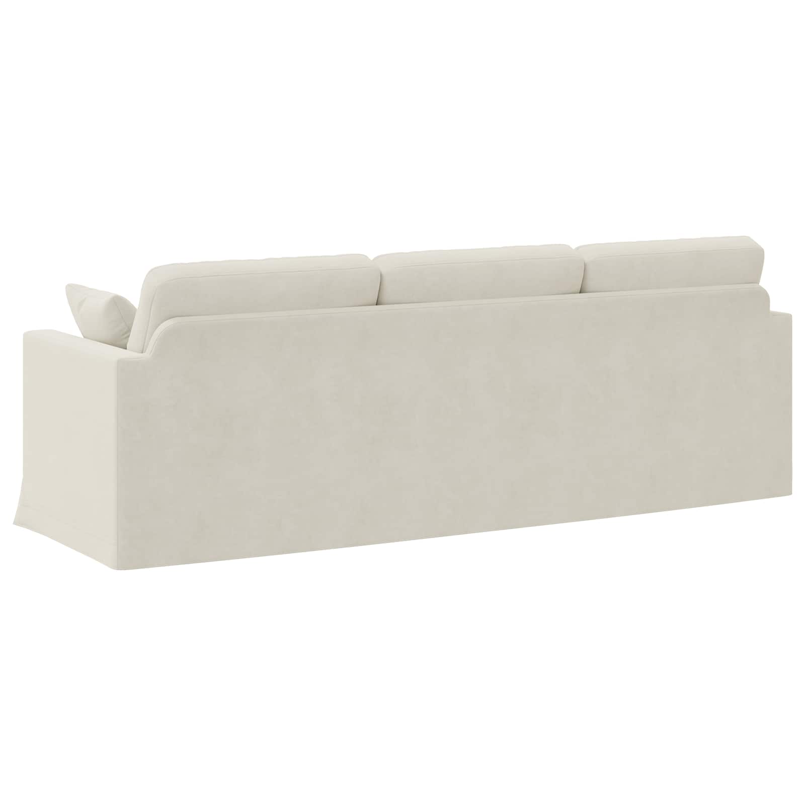 Bank Crème 228 x 78 x 80 cm Fluweel