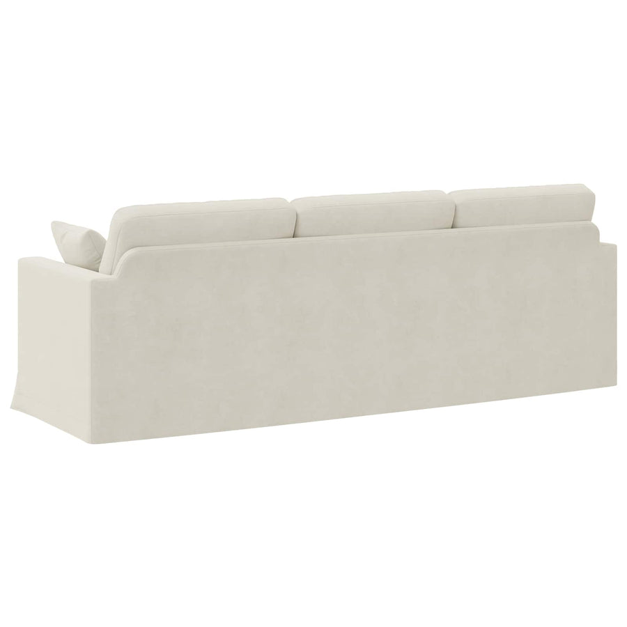 Bank Crème 228 x 78 x 80 cm Fluweel