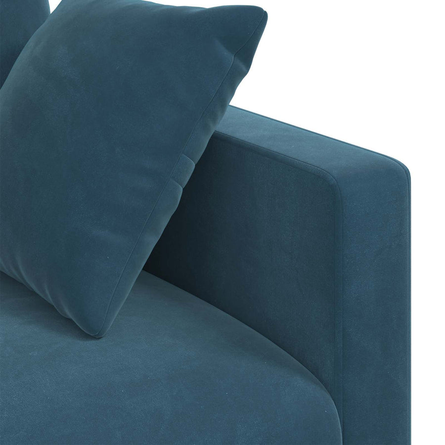 Bank Blauw 228 x 78 x 80 cm Fluweel