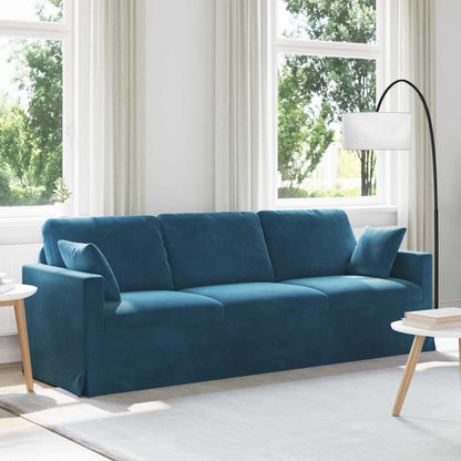 Bank Blauw 228 x 78 x 80 cm Fluweel