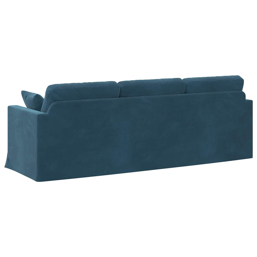 Bank Blauw 228 x 78 x 80 cm Fluweel