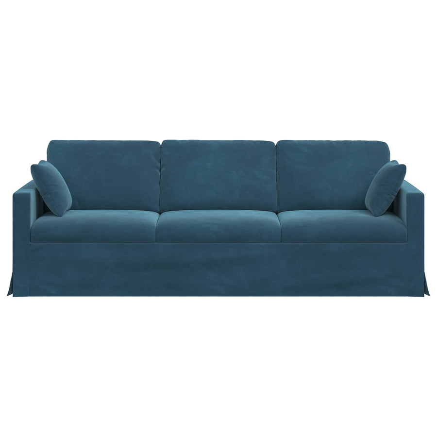 Bank Blauw 228 x 78 x 80 cm Fluweel