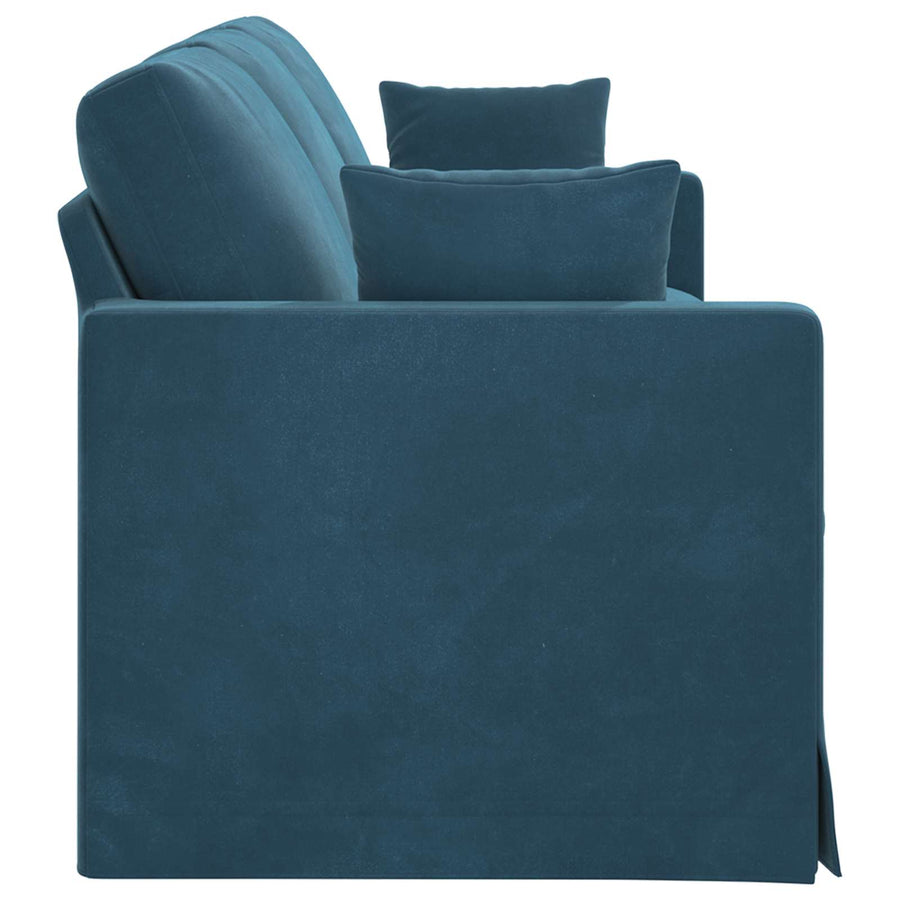 Bank Blauw 228 x 78 x 80 cm Fluweel