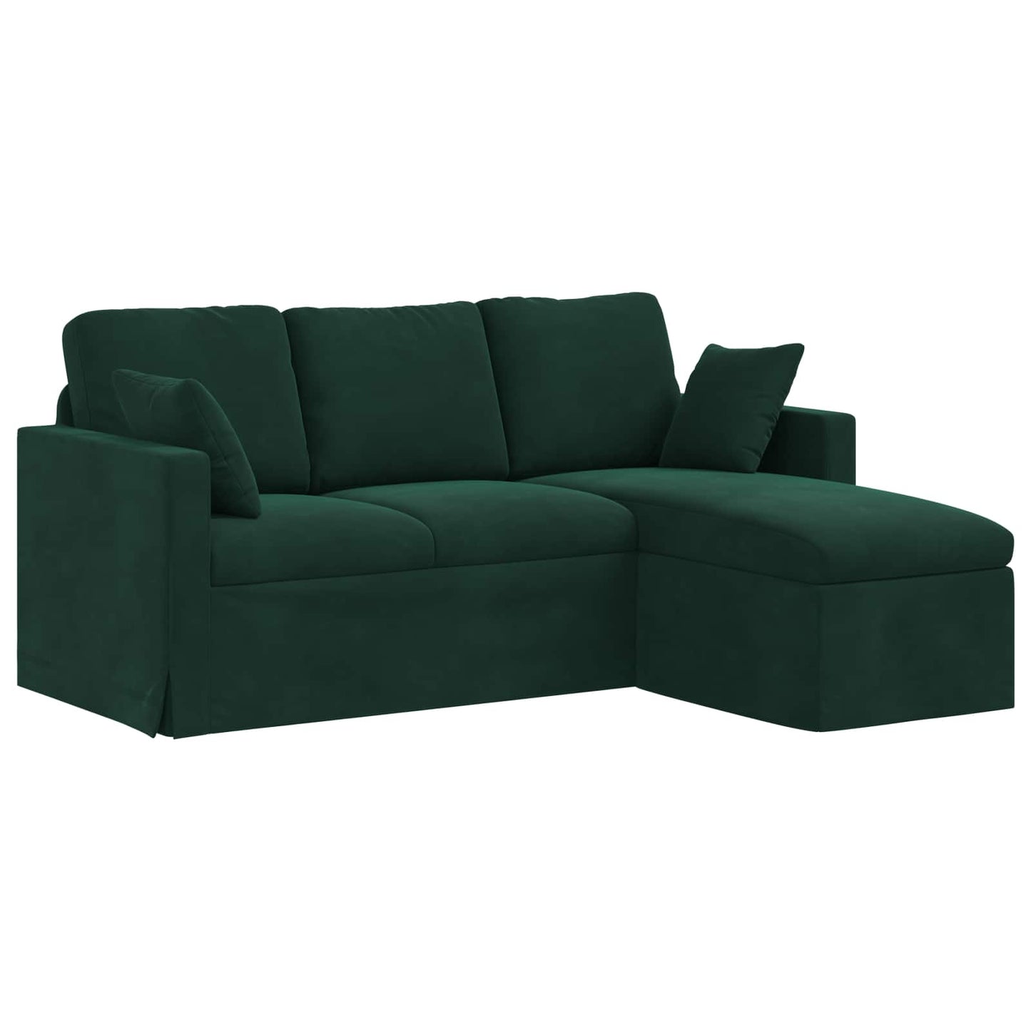 Bank Donkergroen 178 x 134 x 80 cm Fluweel