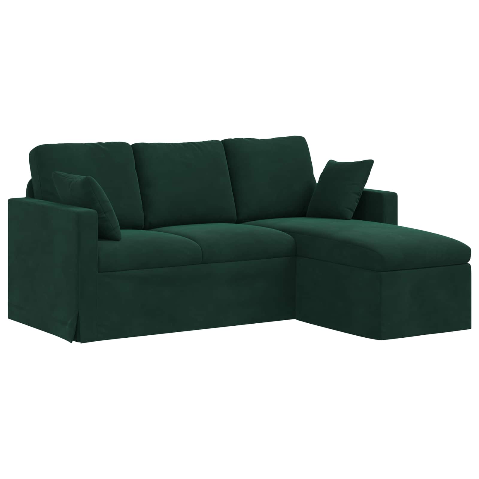Bank Donkergroen 178 x 134 x 80 cm Fluweel