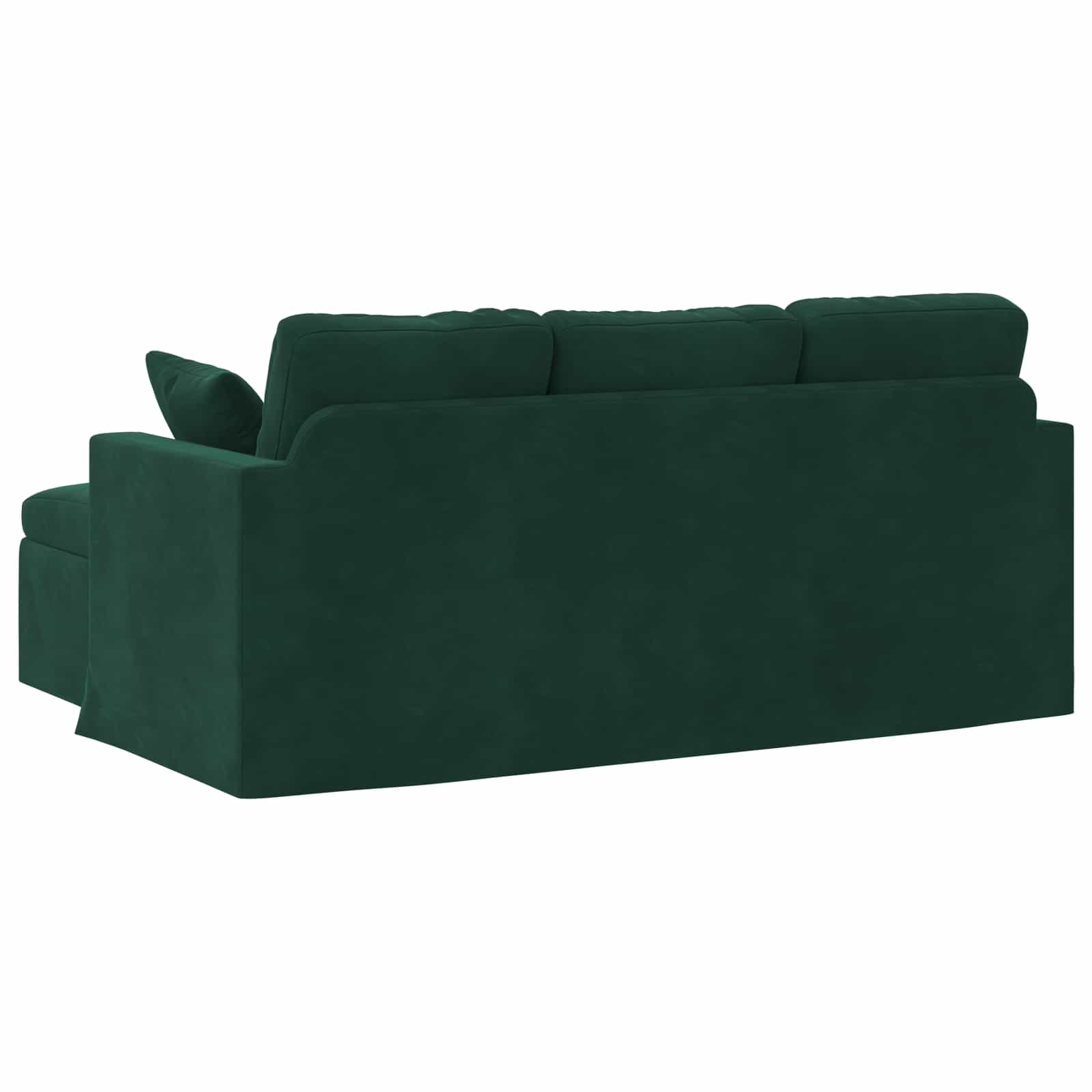 Bank Donkergroen 178 x 134 x 80 cm Fluweel