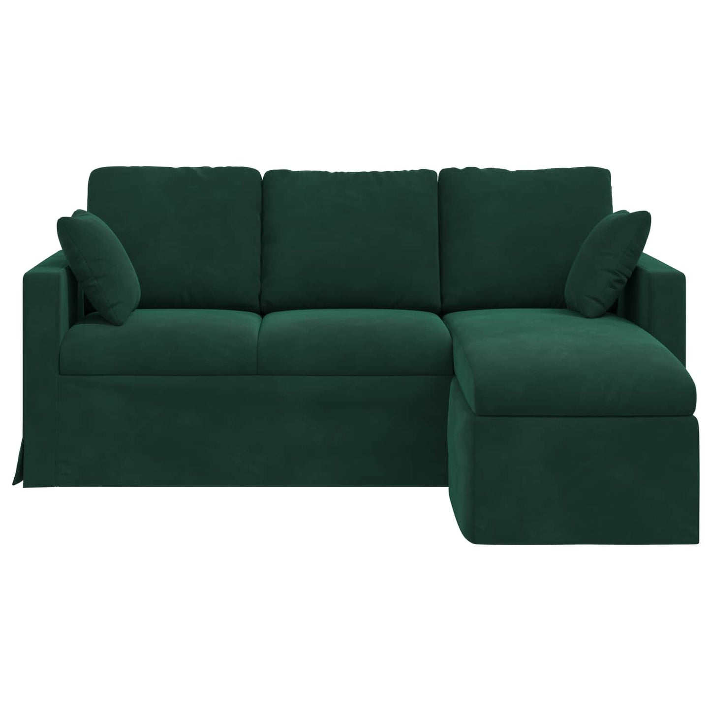 Bank Donkergroen 178 x 134 x 80 cm Fluweel