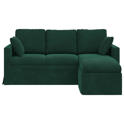 Bank Donkergroen 178 x 134 x 80 cm Fluweel