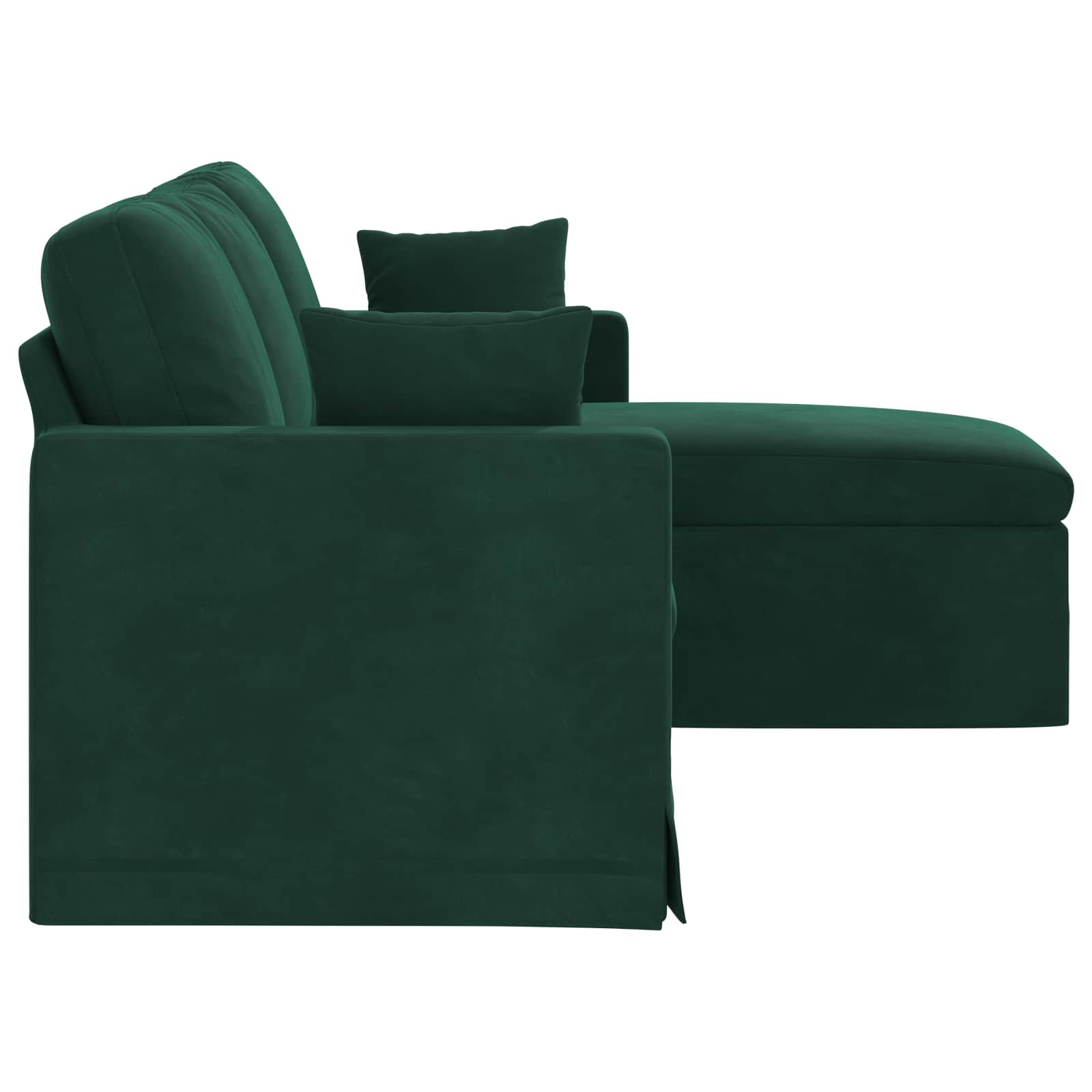 Bank Donkergroen 178 x 134 x 80 cm Fluweel