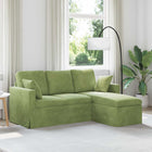 Light Green Sofa 198 x 134 x 80 cm Velvet