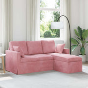 Bank roze 178x134x80 cm fluweel
