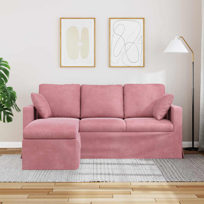Bank Roze 178 x 134 x 80 cm Fluweel