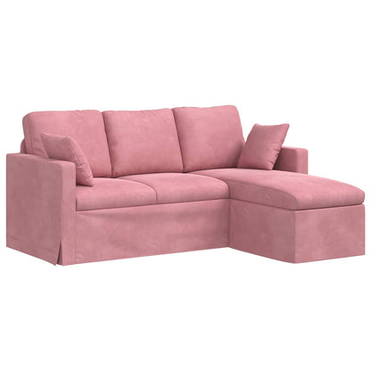 Bank Roze 178 x 134 x 80 cm Fluweel